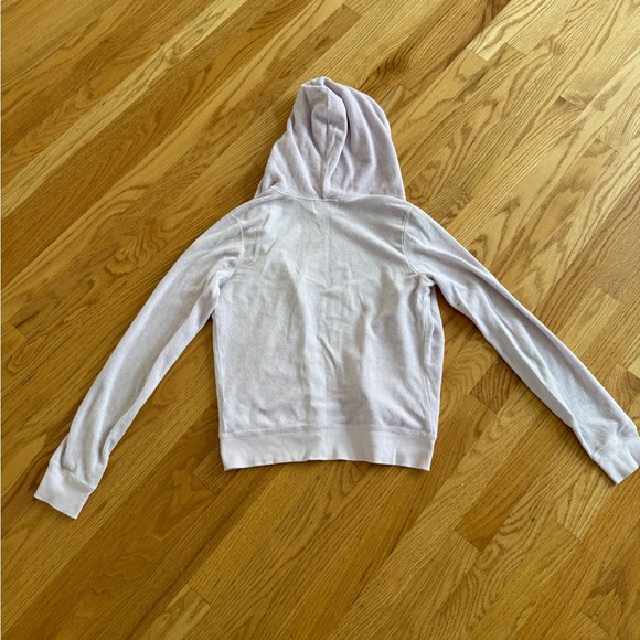 Juicy couture light lilac purple zip up tracksuit terry cloth hoodie vintage - Picture 2 of 3